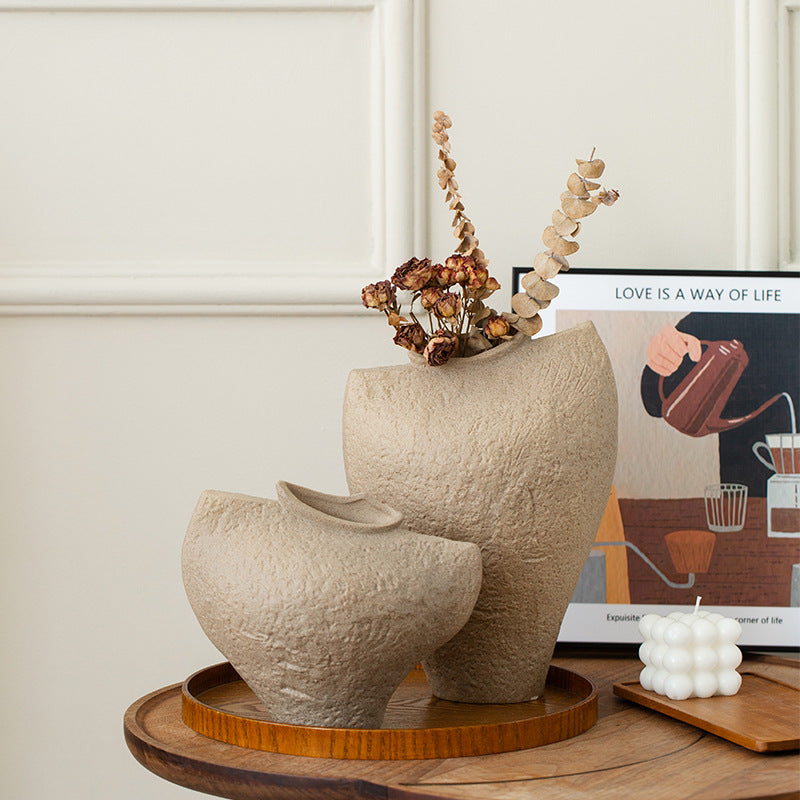 Soft Surface Vase Set - Krijtwit & Beige