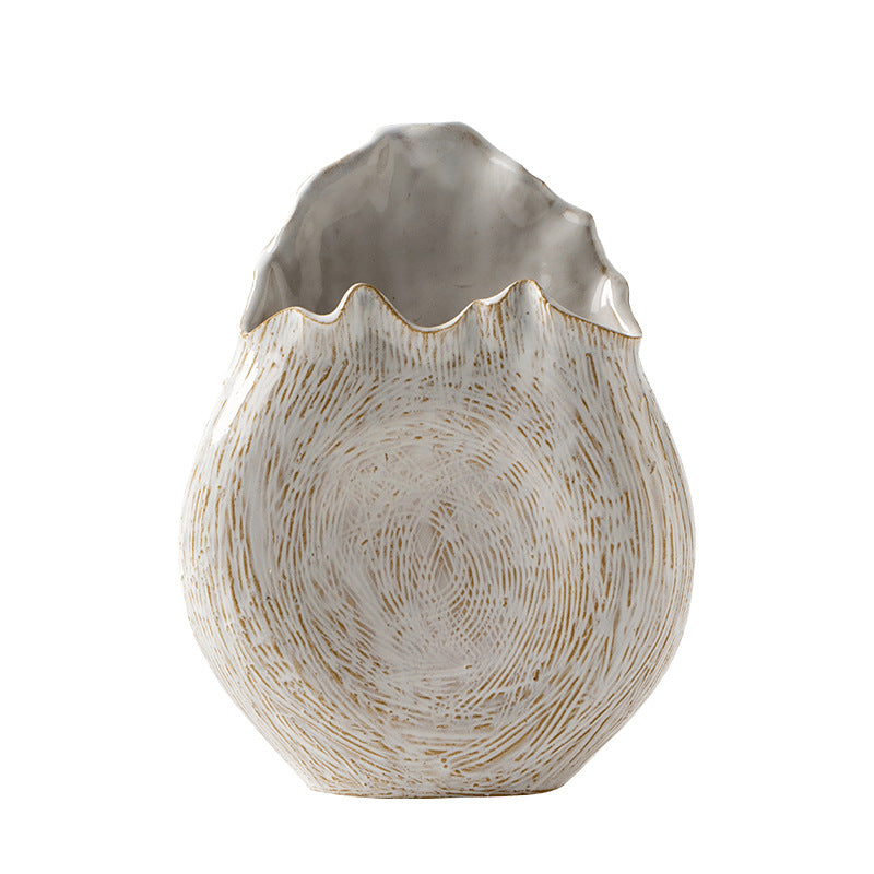 Quiet Curve Vase – Krijtwit