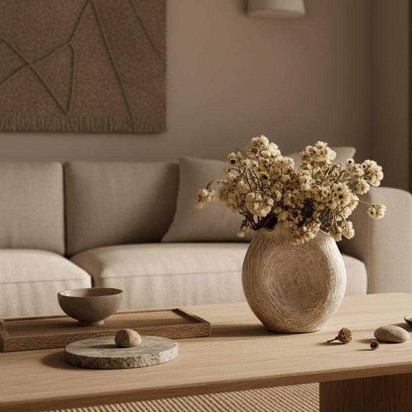 Quiet Curve Vase – Krijtwit